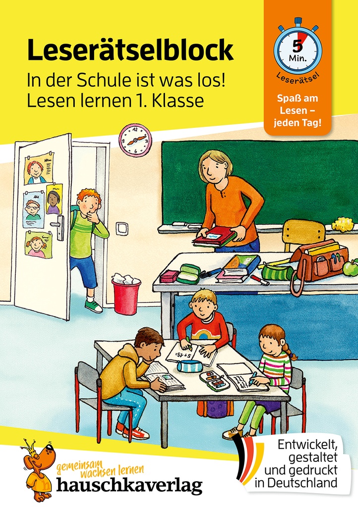 Lesen lernen 1. Klasse für Jungen und Mädchen - In der Schule ist was los!
