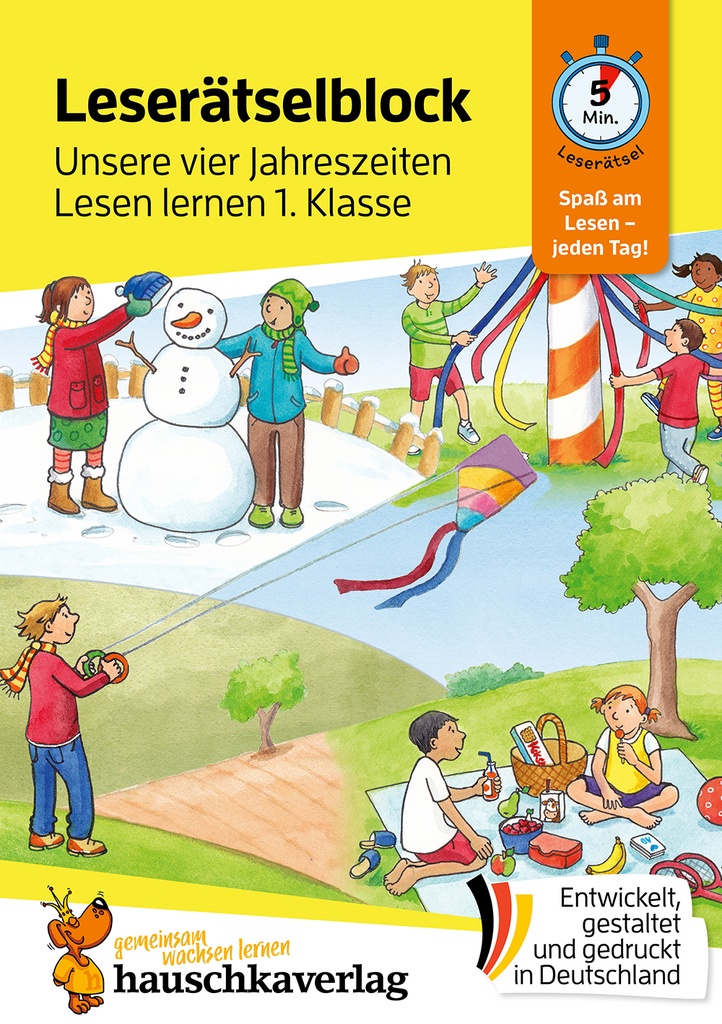 Lesen lernen 1. Klasse für Jungen und Mädchen - Quer durchs Jahr
