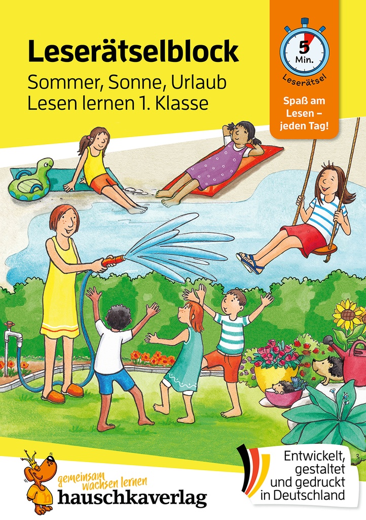 Lesen lernen 1. Klasse für Jungen und Mädchen - Sommer, Ferien, Sonnenschein