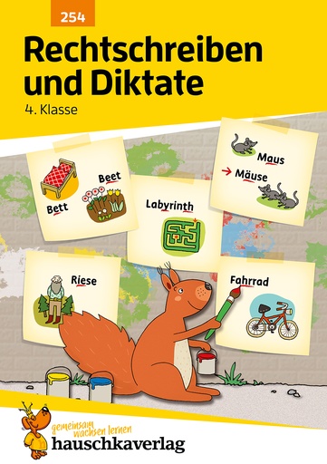 Deutsch 4. Klasse Übungsheft - Rechtschreiben und Diktate