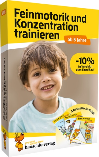 [978-3-7542-8003-4] Vorschulblock-Paket ab 5 Jahre - Feinmotorik und Konzentration trainieren